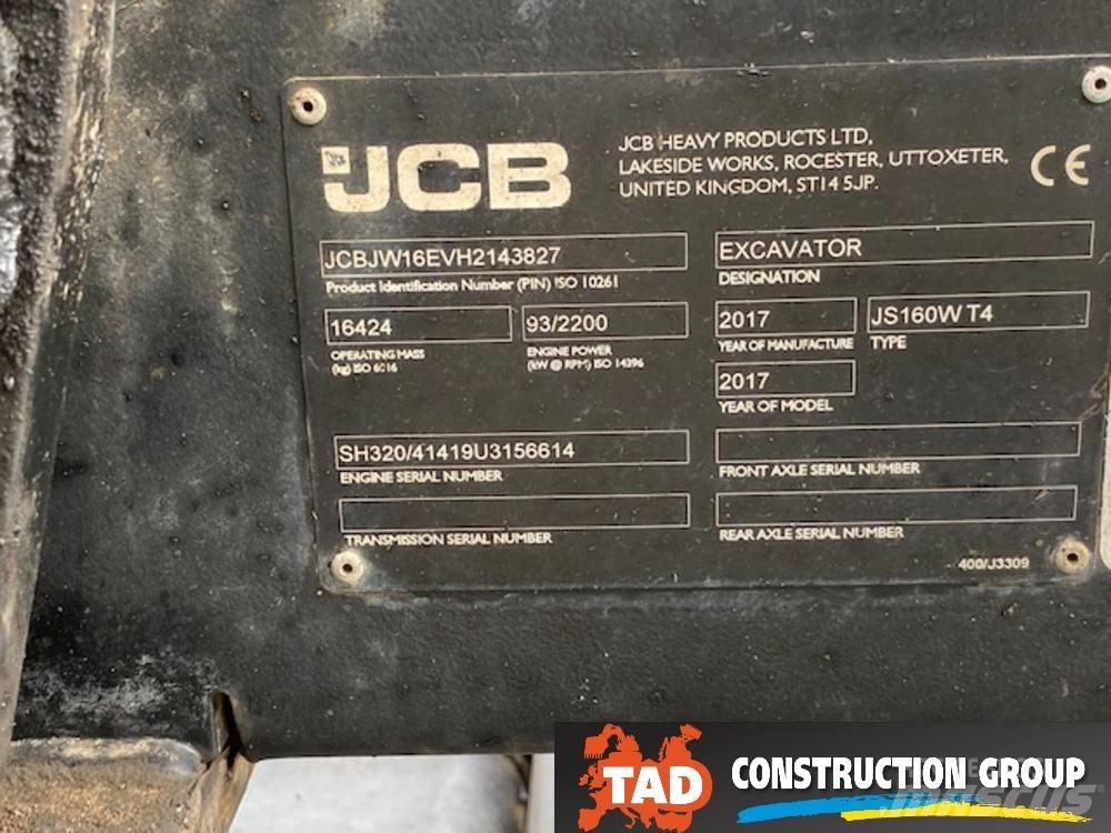 JCB JS 160 W Колесни екскаватори