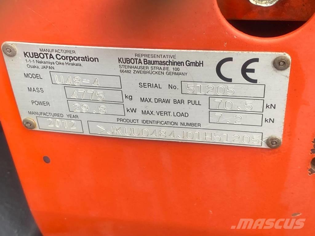 Kubota U 48-4 Мини екскаватори < 7 т