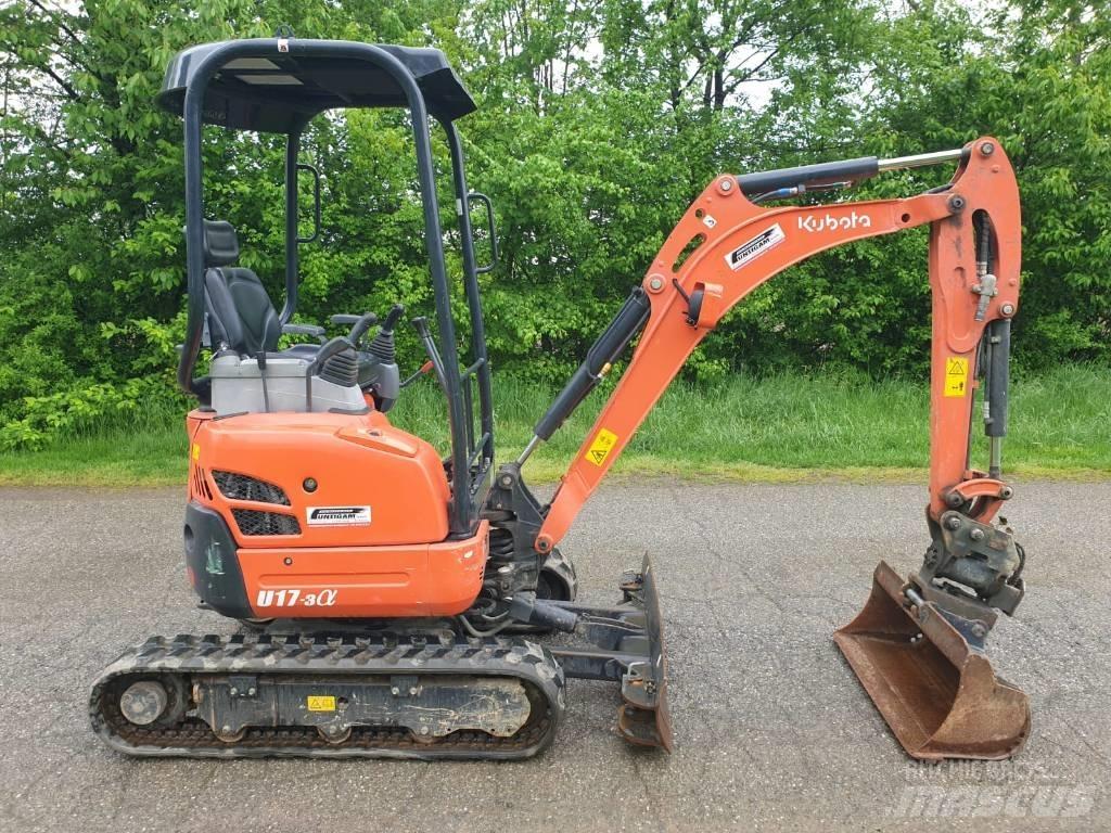 Kubota U 17-3a Мини екскаватори < 7 т
