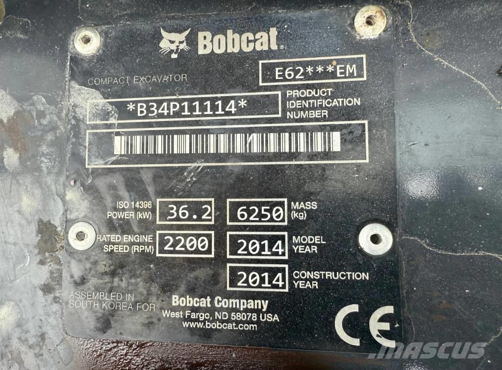 Bobcat E 62 Мини екскаватори < 7 т