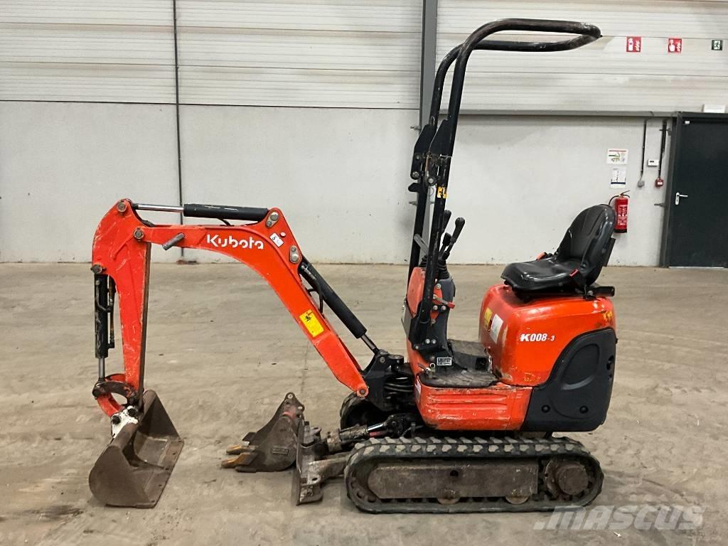 Kubota K 008-3 Мини екскаватори < 7 т