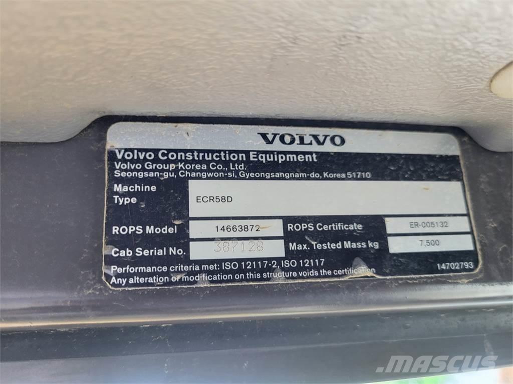 Volvo ECR58D Строителство - Други
