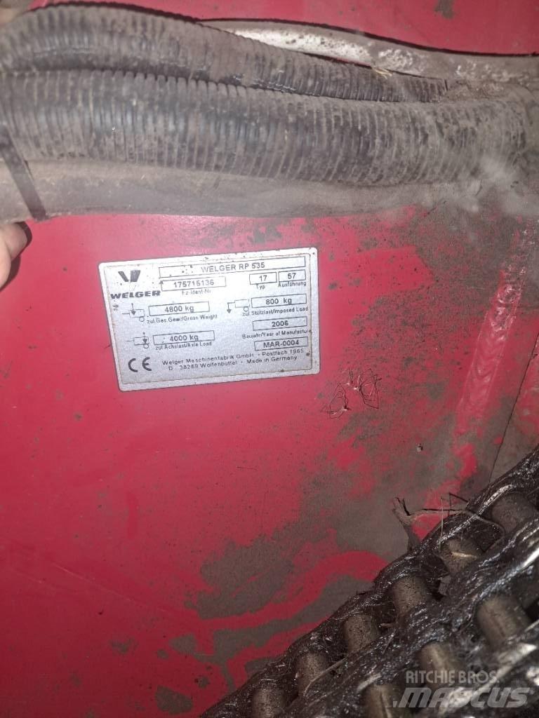 Welger RP535 Сламопреси за кръгли бали
