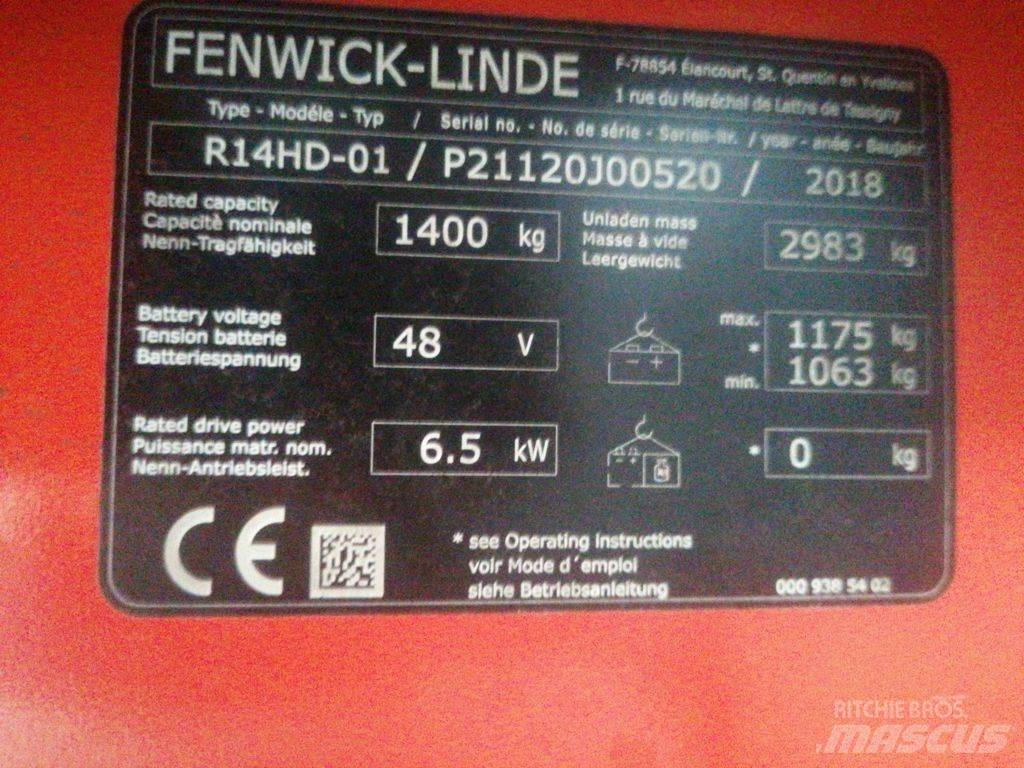 Linde R14HD Ретрак/ Високоповдигач с изместване на вилката напред