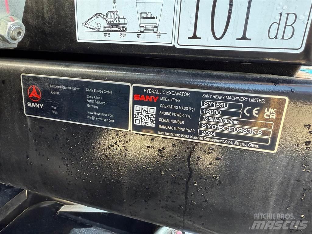 Sany SY155U Верижен екскаватор