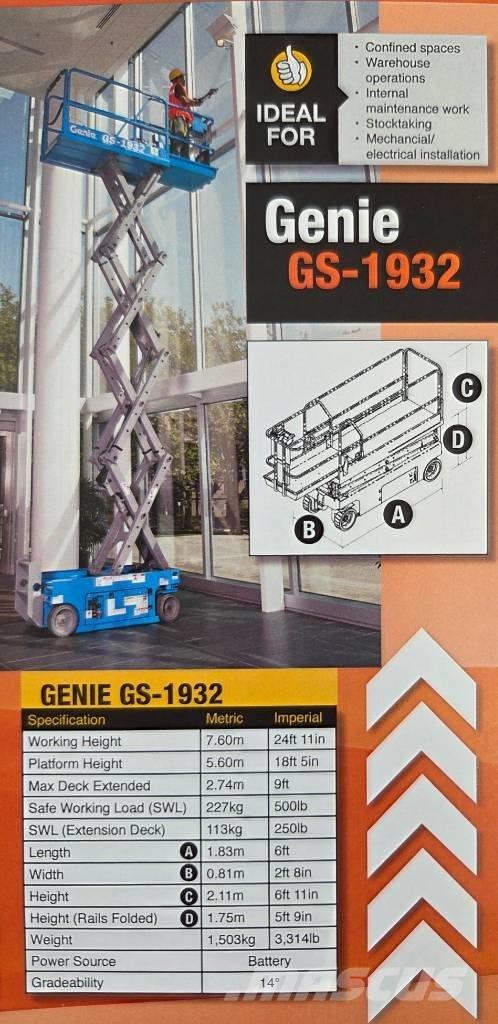 Genie GS 1932 Ножични работни платформи
