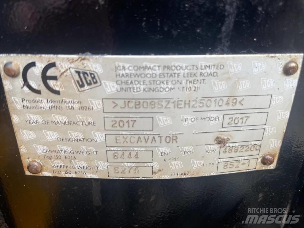 JCB 85 Z Средни екскаватори 7т - 12т