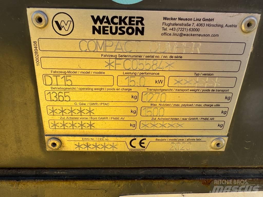 Wacker Neuson DT15 Верижни дъмпери