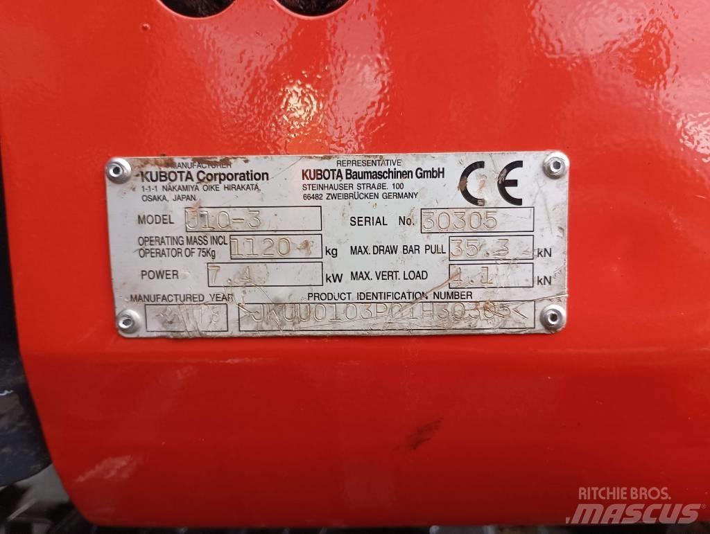 Kubota U 10 Мини екскаватори < 7 т