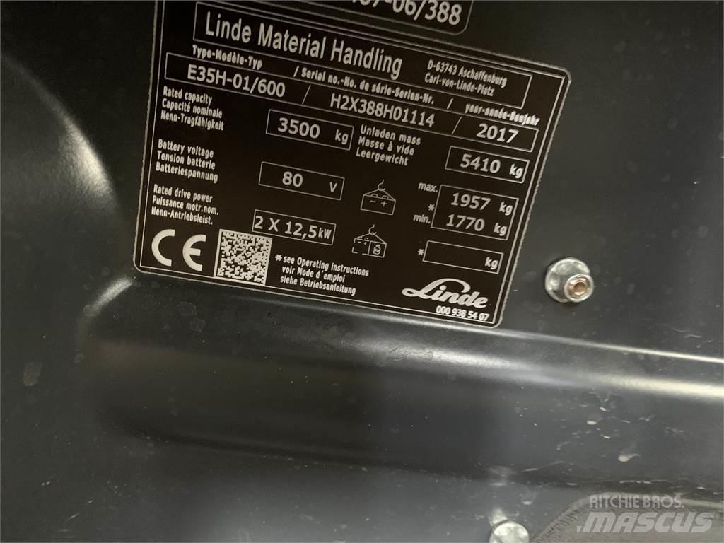 Linde E35/600H Електрически вилични кари-повдигачи