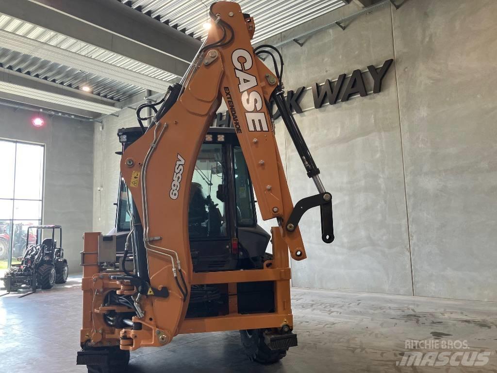 CASE 695 SV SS Товарач със заден ексватор