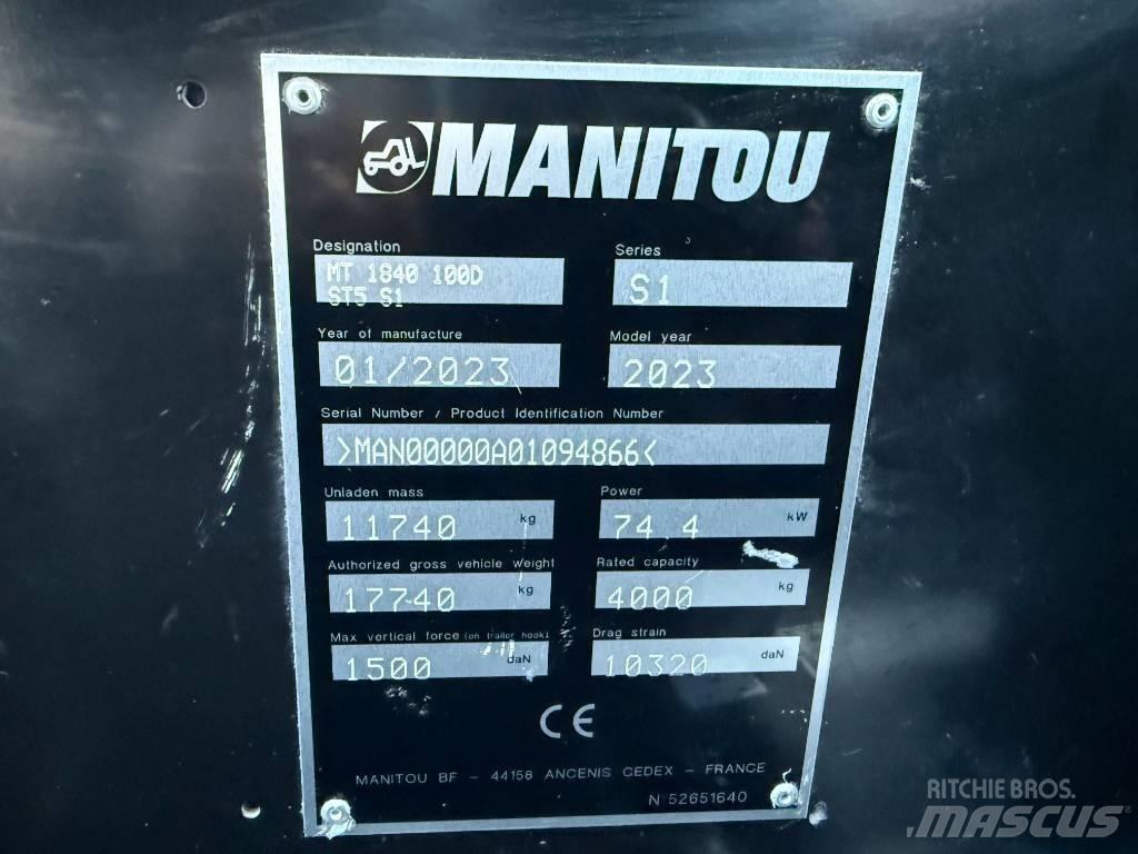 Manitou MT 1840 Телескопични товарачи
