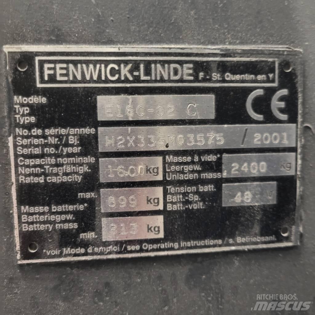 Linde E16C-02 Електрически вилични кари-повдигачи