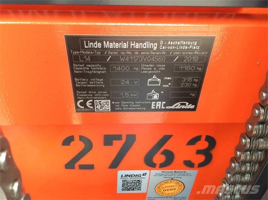Linde L14I Самоходни товарачи