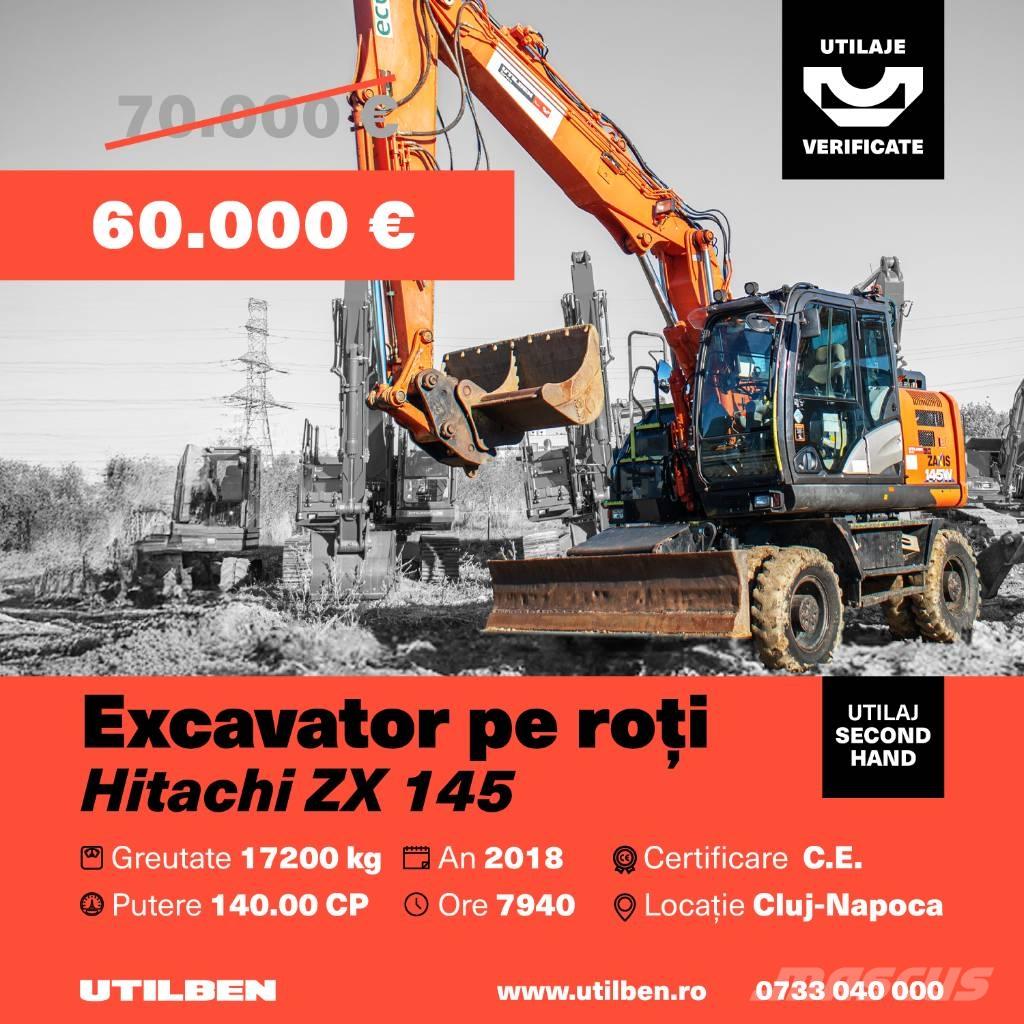  Hitach ZX 145 Колесни екскаватори