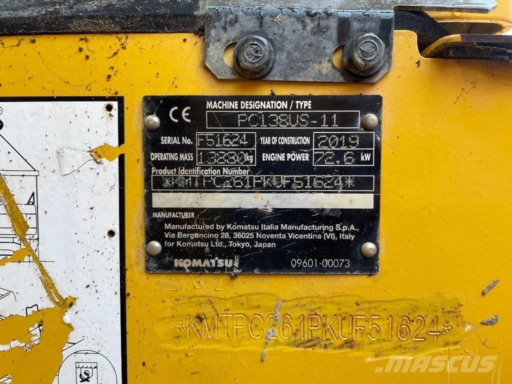 Komatsu PC 138 US-11 Верижен екскаватор