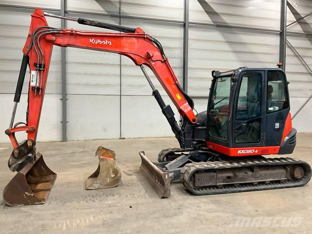 Kubota KX 080-4 Средни екскаватори 7т - 12т