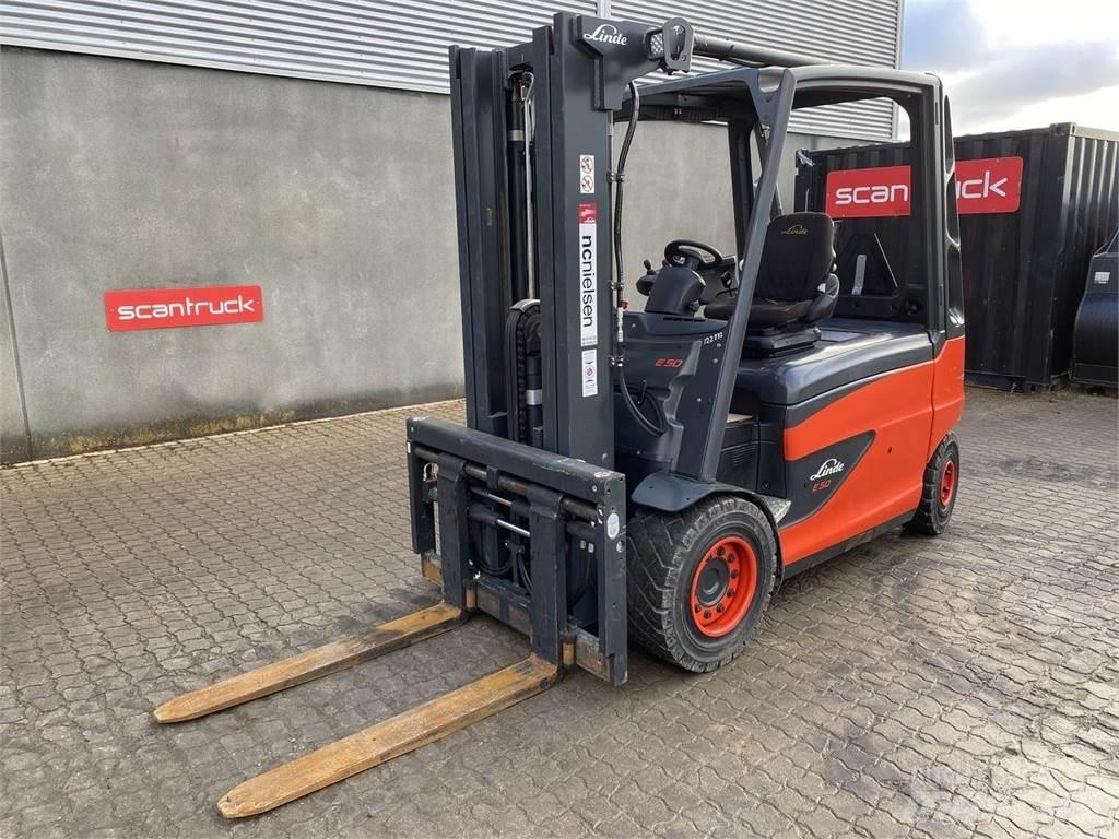 Linde E50 Електрически вилични кари-повдигачи