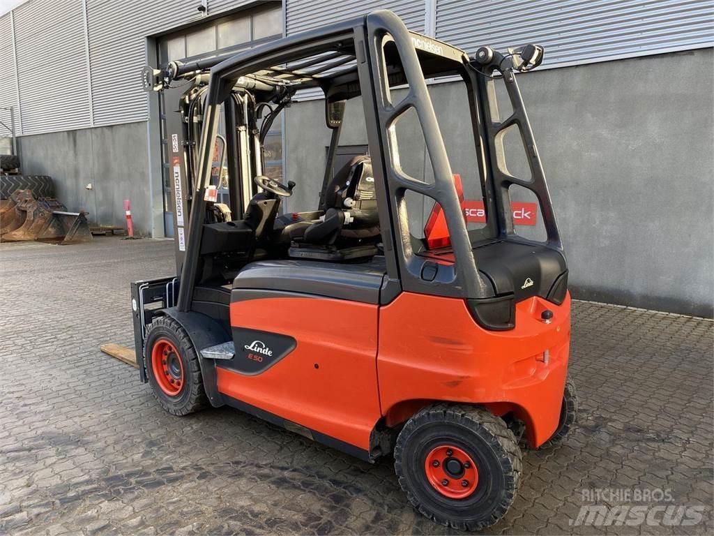 Linde E50 Електрически вилични кари-повдигачи