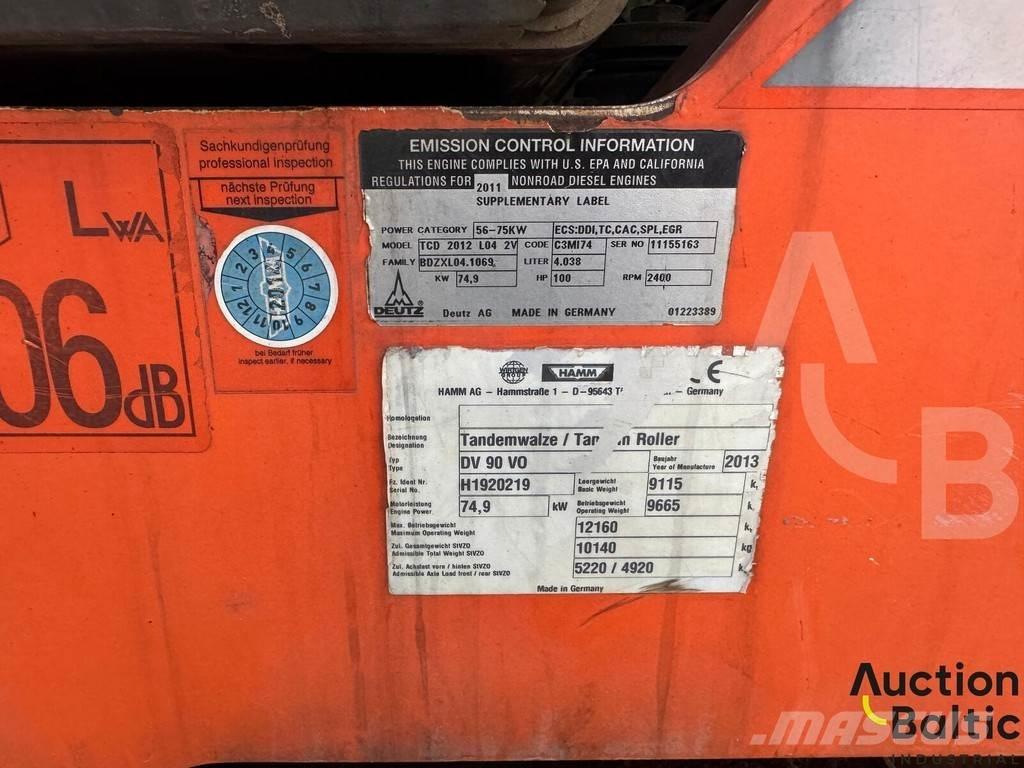 Hamm DV 90 VO Други ролки
