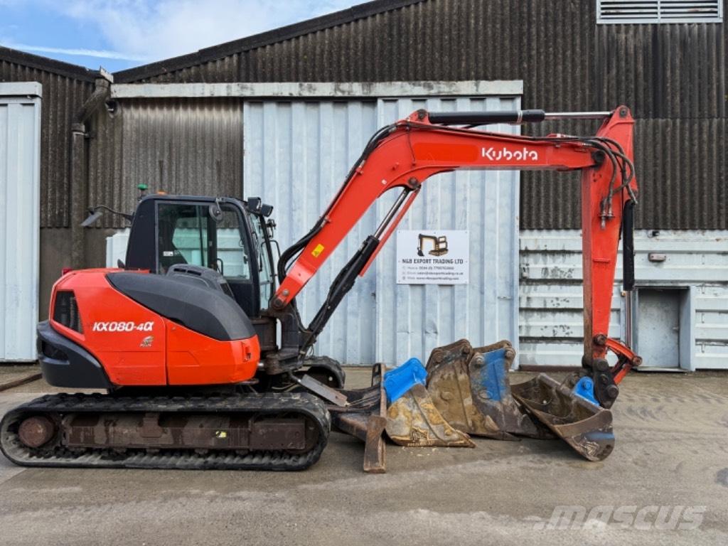 Kubota KX 080 Средни екскаватори 7т - 12т