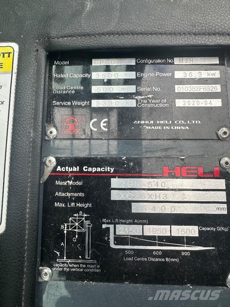 Heli CPCD 35 Дизелови камиони