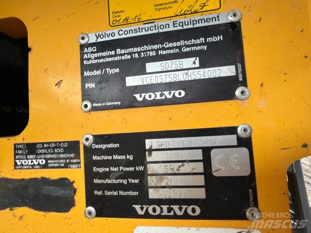 Volvo SD 75 Еднобарабанни ролки
