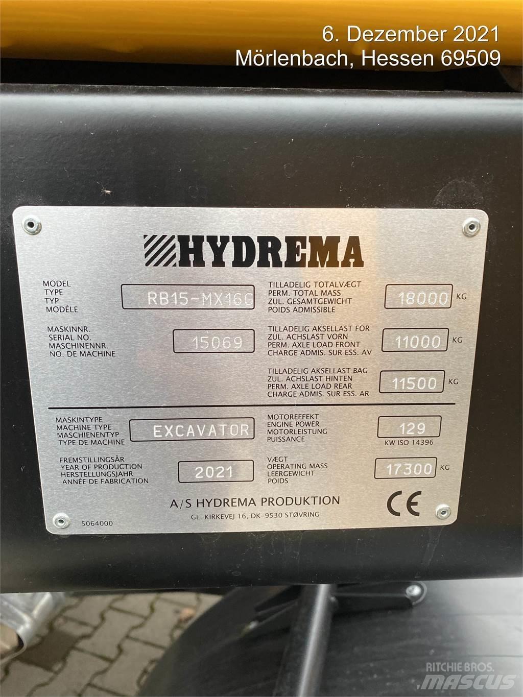 Hydrema MX16G Колесни екскаватори