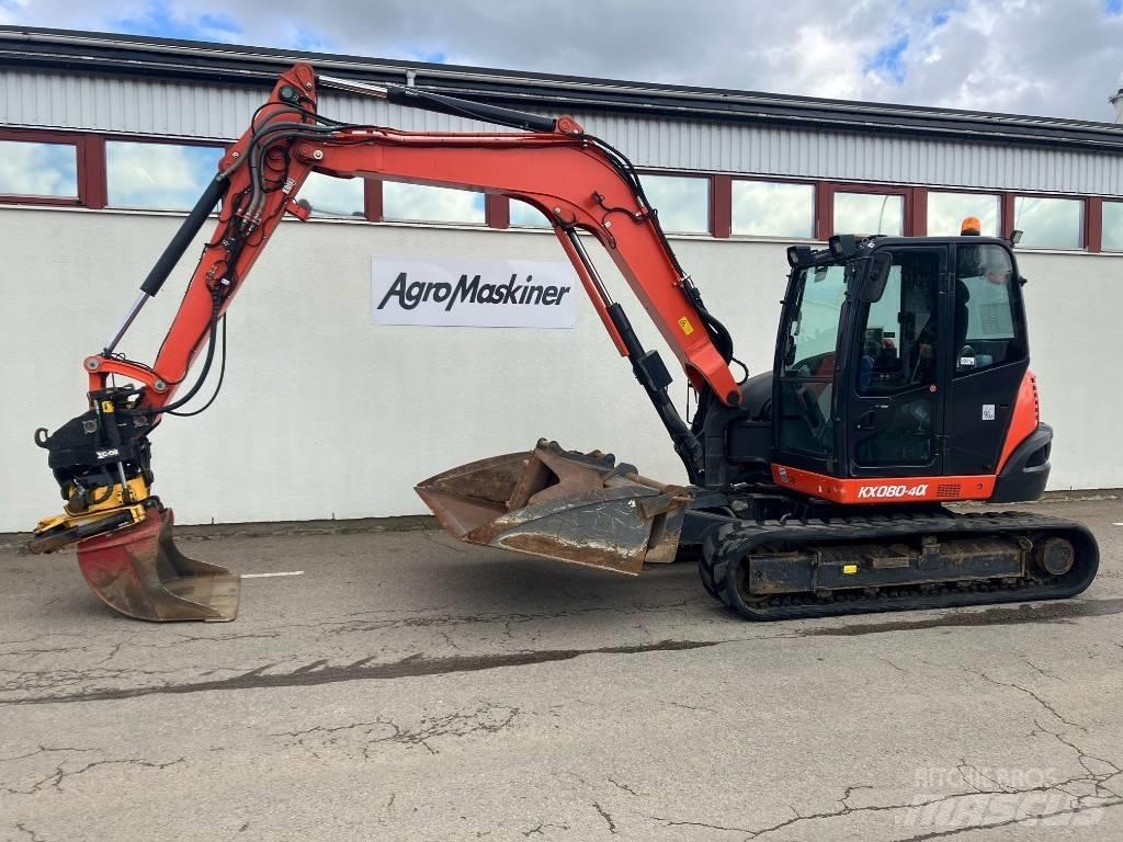 Kubota KX 080-4 Средни екскаватори 7т - 12т