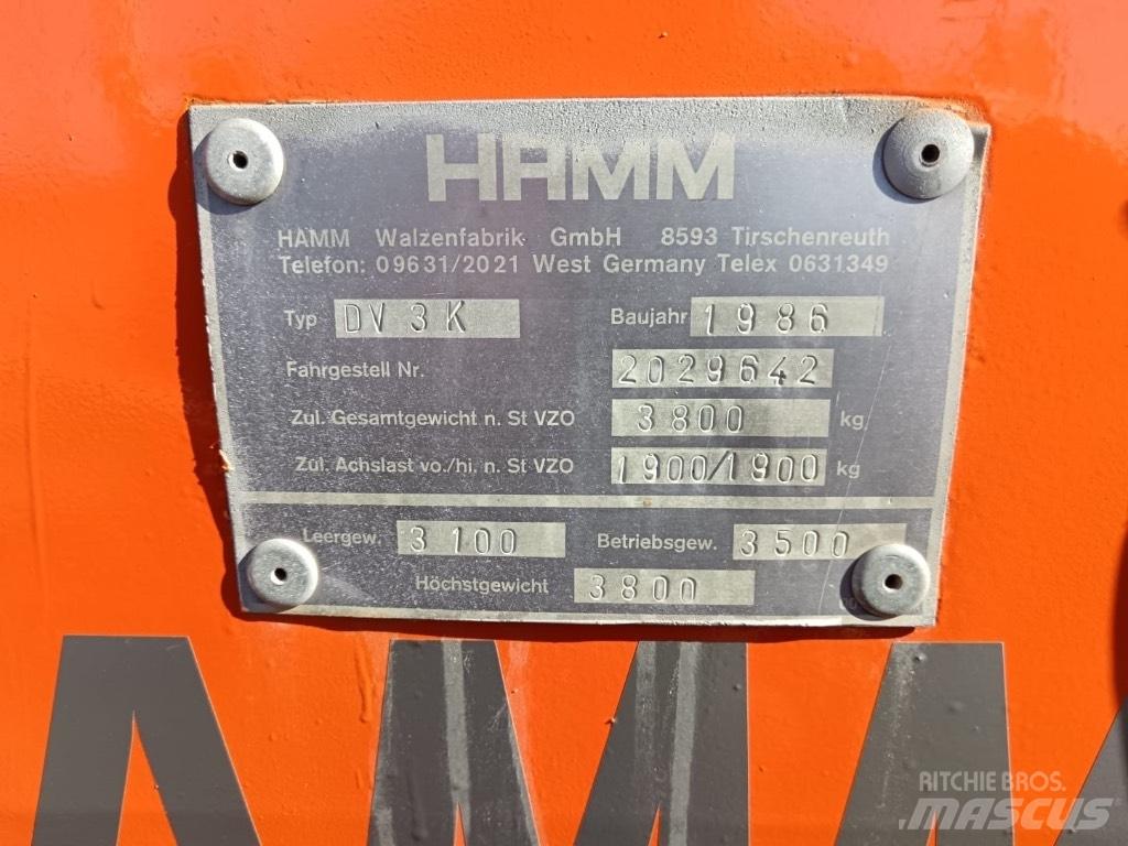 Hamm DV 3 K Двойни барабанни ролки

