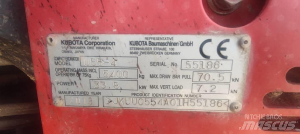 Kubota U 55-4 Мини екскаватори < 7 т