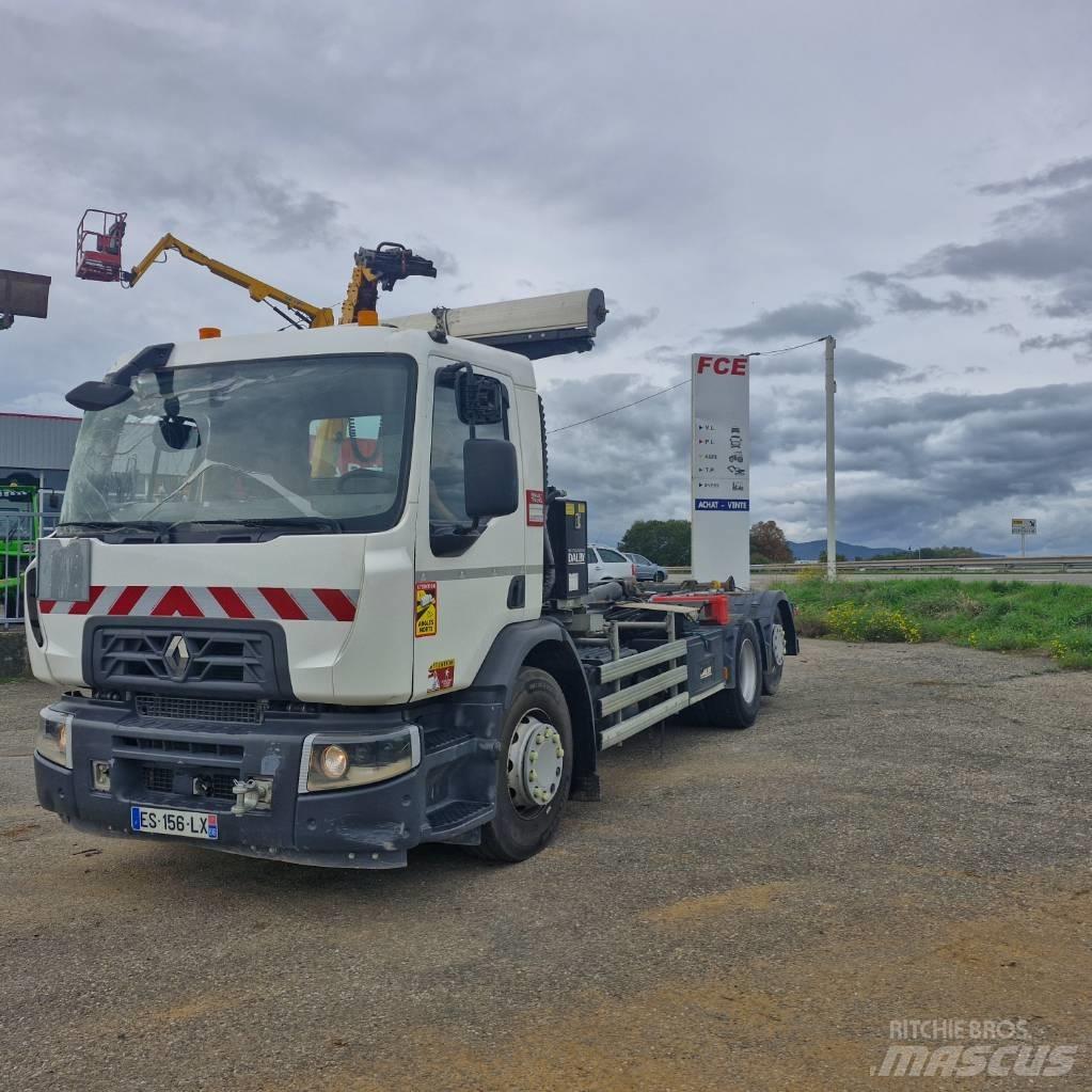 Renault D Wide 380 Камиони с кран с кука