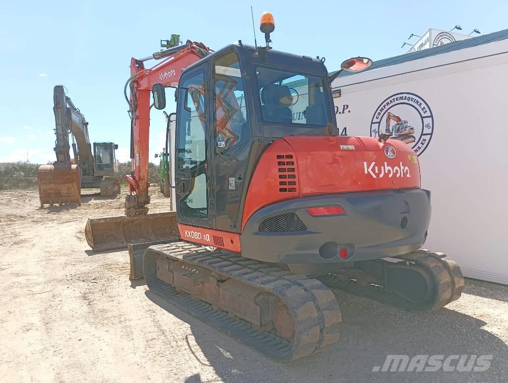 Kubota KX 080-4 Средни екскаватори 7т - 12т