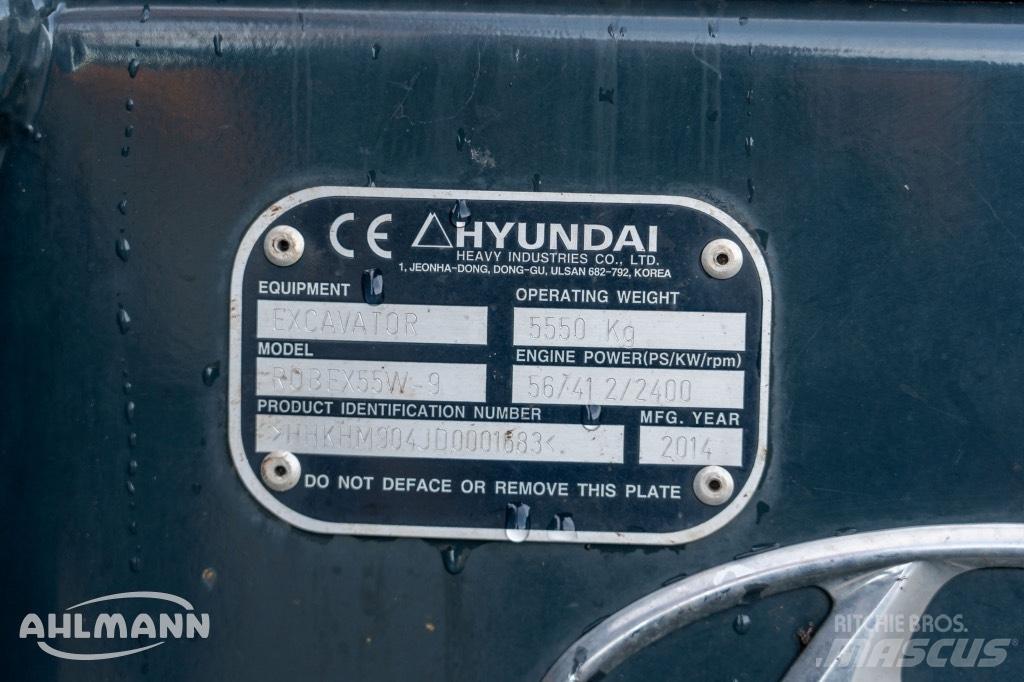 Hyundai R55W-9A Колесни екскаватори