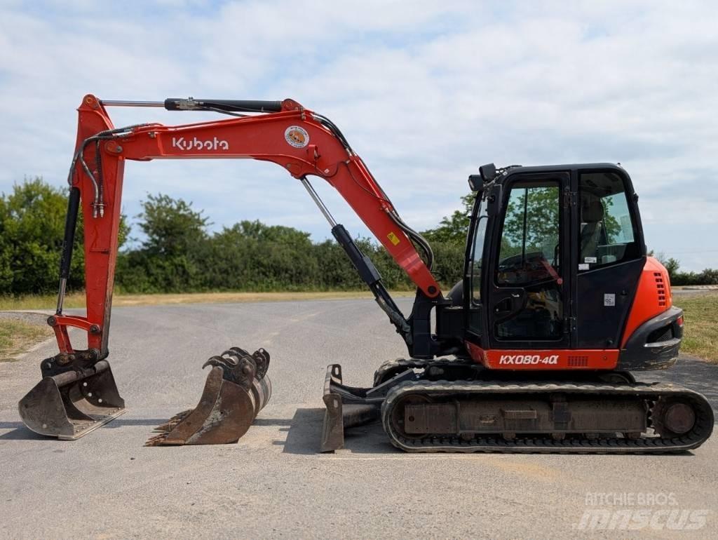 Kubota KX 080-4 Средни екскаватори 7т - 12т