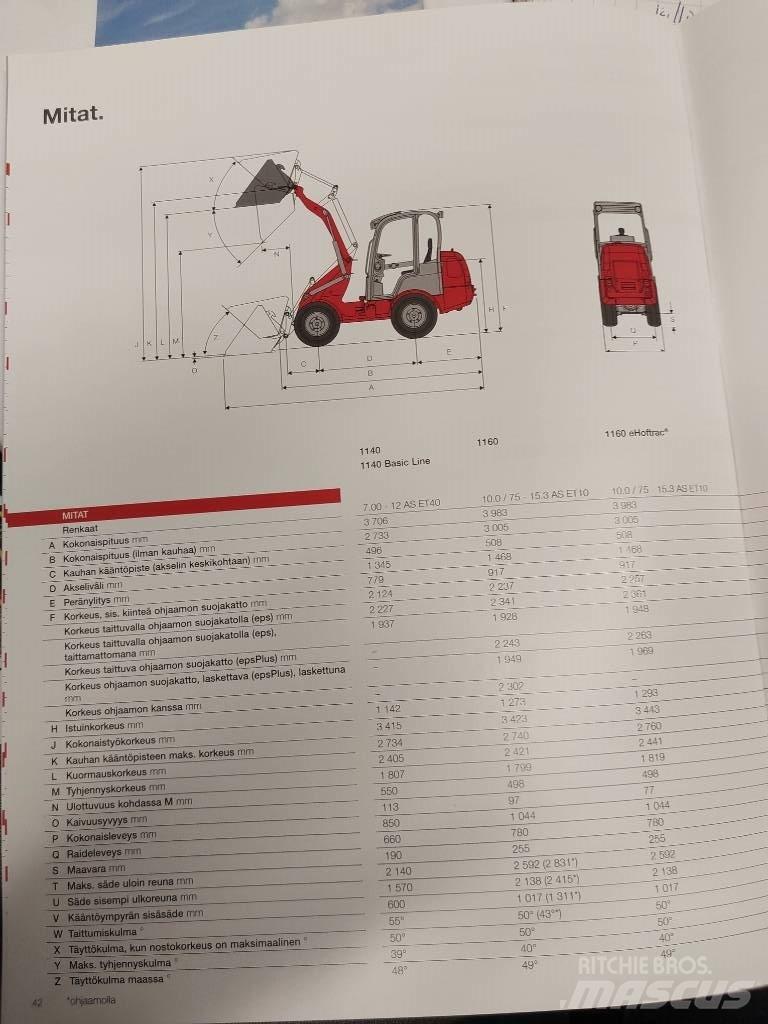 Weidemann 1160 Многофункционални товарачи
