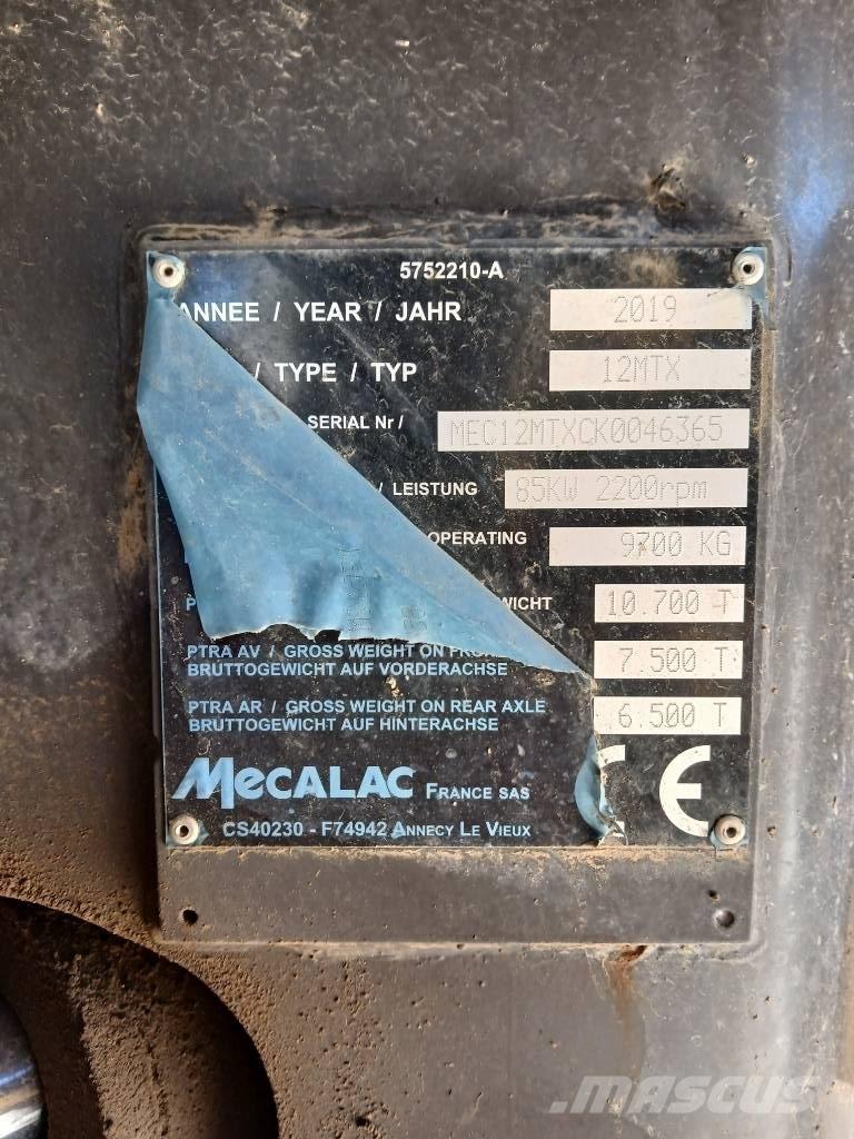 Mecalac 12 MTX Колесни екскаватори