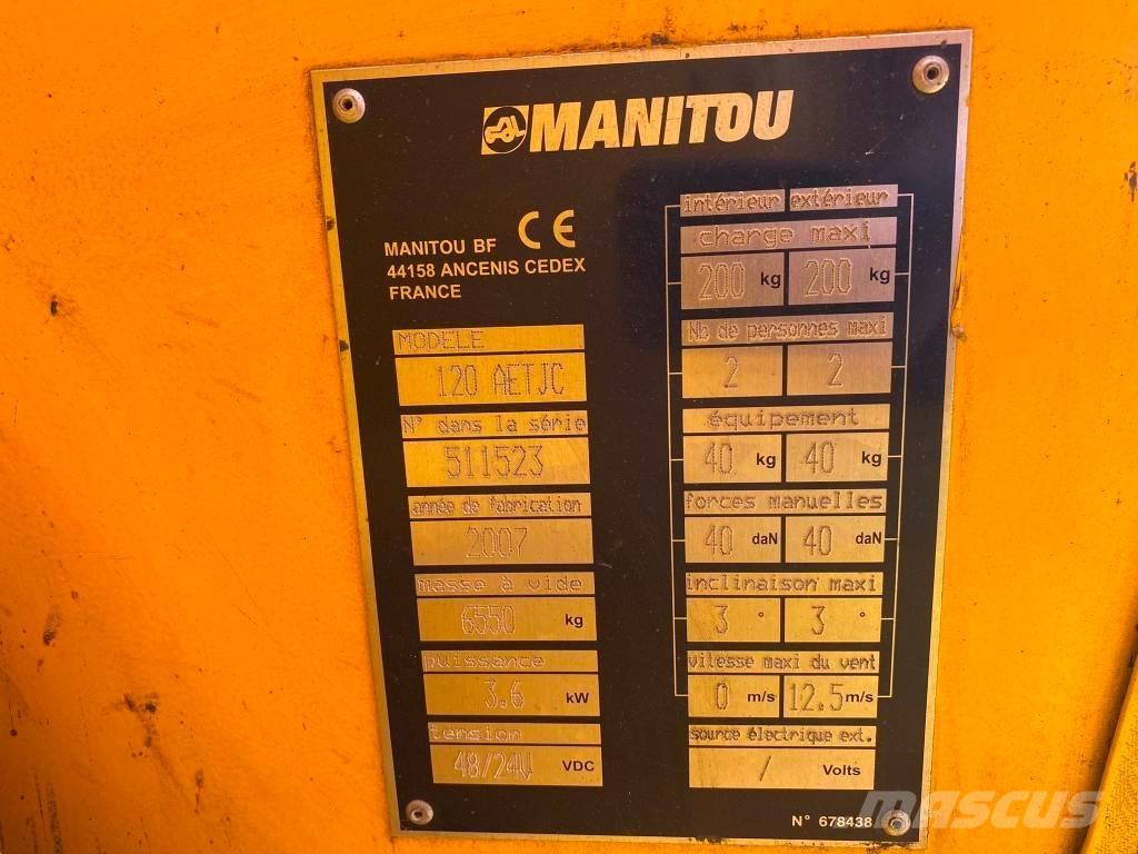 Manitou 120 AET JC Съчленени стрелови подемници