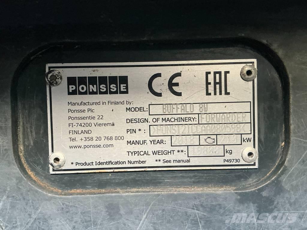 Ponsse Buffalo 8W Форуардери