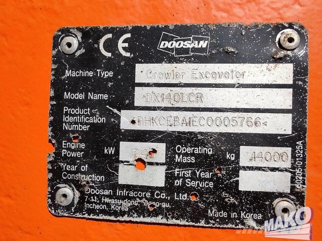 Doosan DX 140 LCR Верижен екскаватор