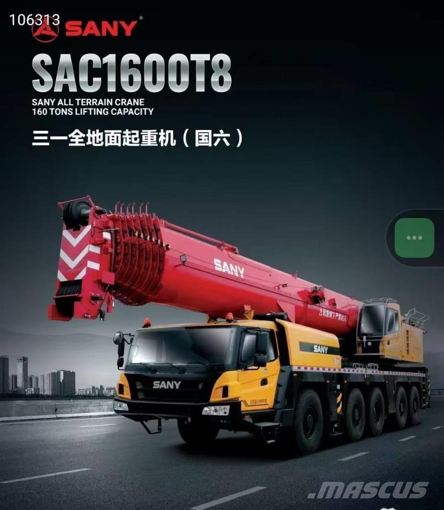 Sany SANY 160 Tons Всъдеходни кранове