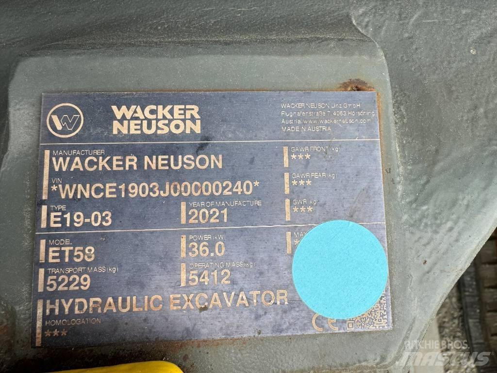 Wacker Neuson ET58 Верижен екскаватор