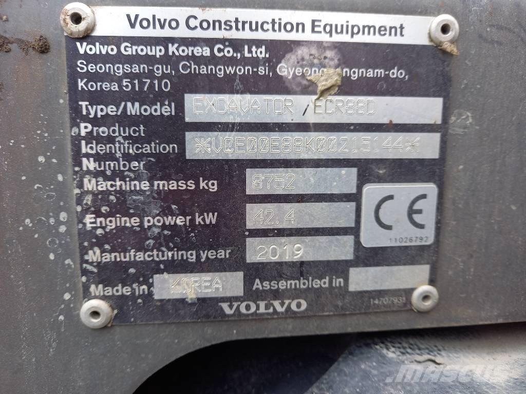 Volvo ECR 88 D Средни екскаватори 7т - 12т