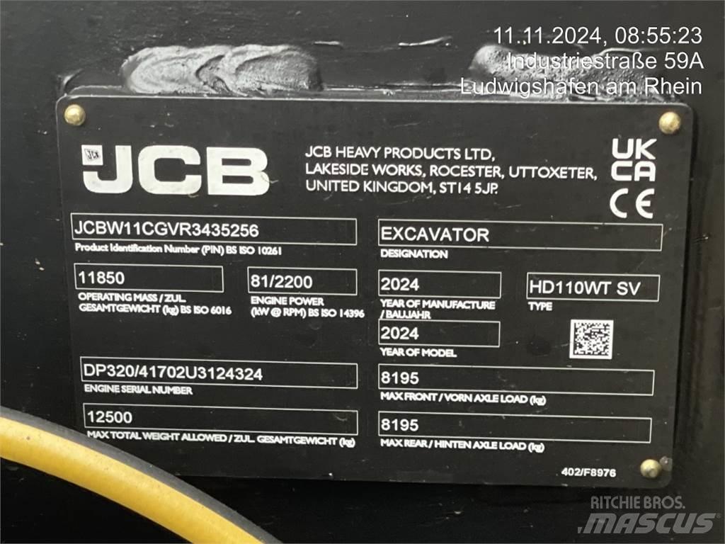 JCB HydraDig 110W Колесни екскаватори