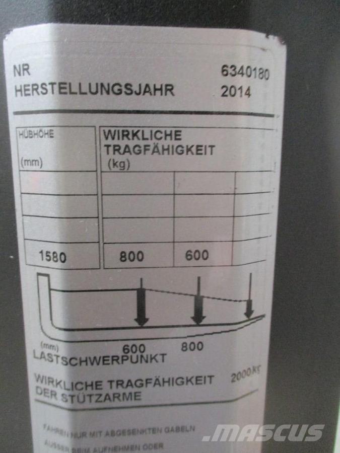 BT SWE 080L Колички високоповдигачи с теглич