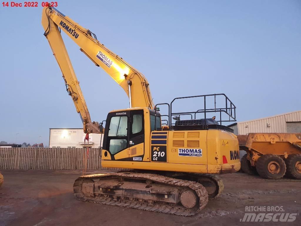 Komatsu PC210LC Екскаватори с дълго рамо