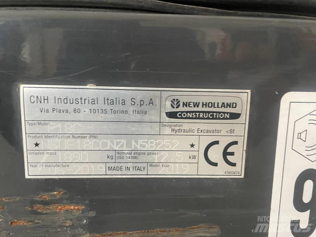 New Holland E 18 C Мини екскаватори < 7 т