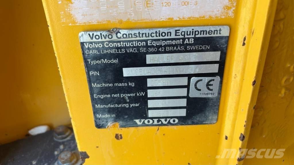 Volvo A 30 G Дъмпери/моторни превозни средства