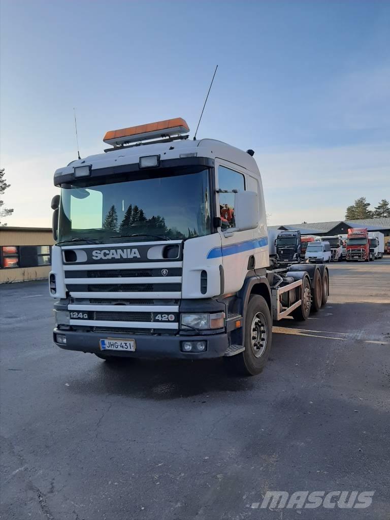 Scania P 124 Камиони с кран с кука
