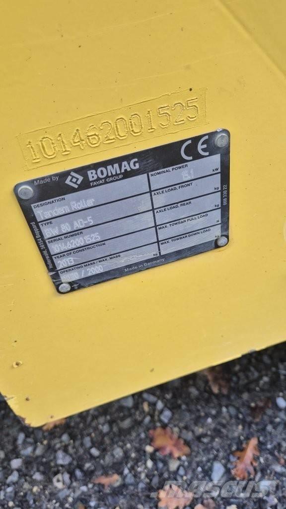 Bomag BW 80 AD-5 Двойни барабанни ролки
